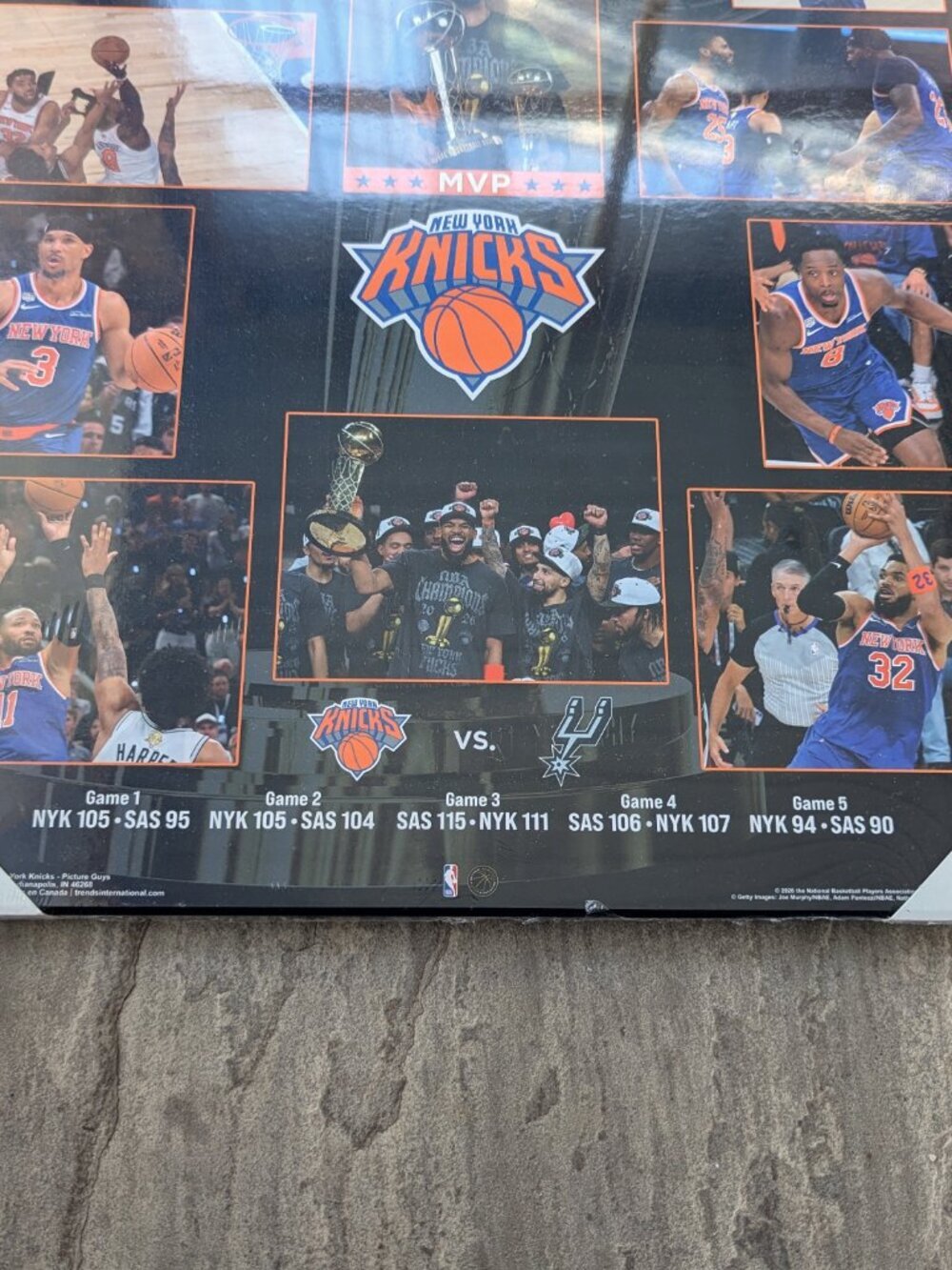 New York Nicks 2026 Champions Poster-Plaque - Picture 3 of 6